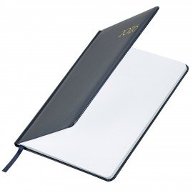 Еженедельник датированный 2026 А5 145х215мм BRAUBERG Select, балакрон, темно-синий, 117181