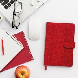 Еженедельник датированный 2026 МАЛЫЙ ФОРМАТ 95х155мм А6 BRAUBERG Augustus, под кожу, красный, 117184