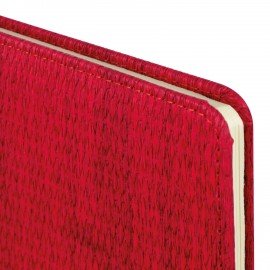 Еженедельник датированный 2026 МАЛЫЙ ФОРМАТ 95х155мм А6 BRAUBERG Augustus, под кожу, красный, 117184