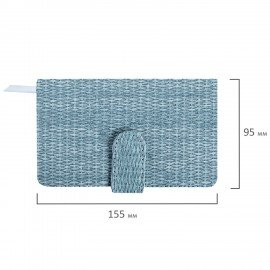 Еженедельник датированный 2026 МАЛЫЙ ФОРМАТ 95х155мм А6 BRAUBERG Augustus, под кожу, голубой, 117185