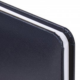 Еженедельник датированный 2026 МАЛЫЙ ФОРМАТ 95х155мм А6 BRAUBERG Select, балакрон, темно-синий, 117192