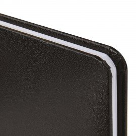 Еженедельник датированный 2026 МАЛЫЙ ФОРМАТ 95х155мм А6 BRAUBERG Select, балакрон, черный, 117193