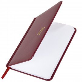 Еженедельник датированный 2026 МАЛЫЙ ФОРМАТ 95х155мм А6 BRAUBERG Select, балакрон, бордо, 117194