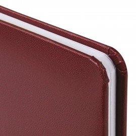 Еженедельник датированный 2026 МАЛЫЙ ФОРМАТ 95х155мм А6 BRAUBERG Select, балакрон, бордо, 117194