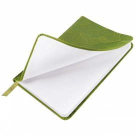 Еженедельник датированный 2026 МАЛЫЙ ФОРМАТ 95х155мм А6 BRAUBERG Foliage, под кожу, зеленый, 117198