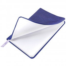 Еженедельник датированный 2026 МАЛЫЙ ФОРМАТ 95х155мм А6 BRAUBERG Foliage, под кожу, сиреневый, 117201