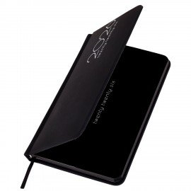 Еженедельник датированный 2026 МАЛЫЙ ФОРМАТ 95х155мм А6 BRAUBERG Vista, под кожу, Black, 117205