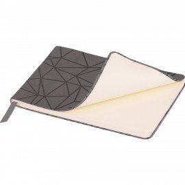 Еженедельник датированный 2026 МАЛЫЙ ФОРМАТ 105х160мм А6 BRAUBERG Imprint, тиснение, черный, 117209