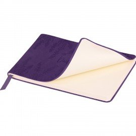 Еженедельник датированный 2026 МАЛЫЙ ФОРМАТ 105х160мм А6 BRAUBERG Imprint, тиснение, фиолетовый, 117210