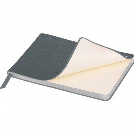 Еженедельник датированный 2026 МАЛЫЙ ФОРМАТ 105х160мм А6 BRAUBERG Blaze, фольга, серый, 117218