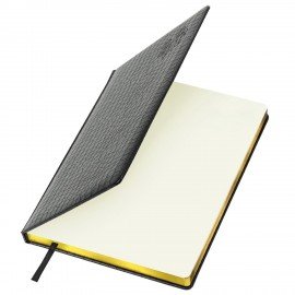 Ежедневник датированный 2026 БОЛЬШОЙ ФОРМАТ 210х297мм А4, BRAUBERG Comodo, под кожу, черный, 117242