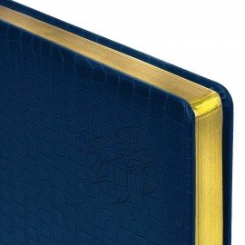 Ежедневник датированный 2026 БОЛЬШОЙ ФОРМАТ 210х297мм А4, BRAUBERG Comodo, под кожу, синий, 117243