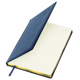 Ежедневник датированный 2026 БОЛЬШОЙ ФОРМАТ 210х297мм А4, BRAUBERG Comodo, под кожу, синий, 117243