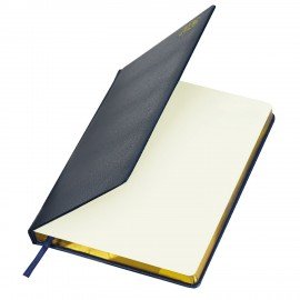 Ежедневник датированный 2026 БОЛЬШОЙ ФОРМАТ 210х297мм А4, BRAUBERG Iguana, под кожу, синий, 117245