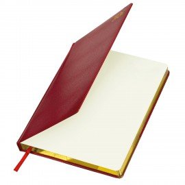 Ежедневник датированный 2026 БОЛЬШОЙ ФОРМАТ 210х297мм А4, BRAUBERG Iguana, под кожу, красный, 117246