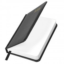 Ежедневник датированный 2026 МАЛЫЙ ФОРМАТ 100х150мм А6, BRAUBERG Select, балакрон, черный, 117260