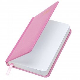 Ежедневник датированный 2026 МАЛЫЙ ФОРМАТ 100х150мм А6, BRAUBERG Select, балакрон, розовый, 117262