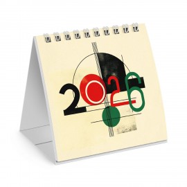 Календарь-домик настольный на гребне, 2026г, BRAUBERG, 101х101мм, Модерн, 117273