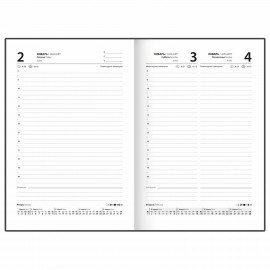 Ежедневник датированный 2026 145х215мм, А5, STAFF, обложка бумвинил, бордовый, 117306