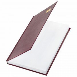 Ежедневник датированный 2026 145х215мм, А5, STAFF, обложка бумвинил, бордовый, 117306