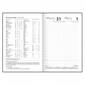 Ежедневник датированный 2026 145х215мм, А5, STAFF, обложка бумвинил, черный, 117307