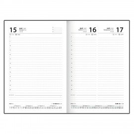 Ежедневник датированный 2026 145х215мм, А5, STAFF, обложка бумвинил, зеленый, 117308