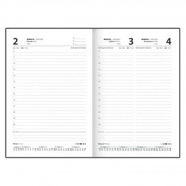 Ежедневник датированный 2026 145х215мм, А5, STAFF, обложка бумвинил, зеленый, 117308