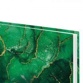 Ежедневник датированный 2026 145х215мм, А5, STAFF, ламинированная обложка, "Green Marble", 117315