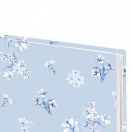 Ежедневник датированный 2026 145х215мм, А5, STAFF, ламинированная обложка, "Blue Flowers", 117316