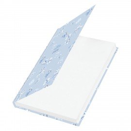 Ежедневник датированный 2026 145х215мм, А5, STAFF, ламинированная обложка, "Blue Flowers", 117316