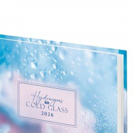 Ежедневник датированный 2026 145х215мм, А5, STAFF, ламинированная обложка, Гортензия, 117321