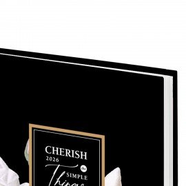 Ежедневник датированный 2026 145х215мм, А5, STAFF, ламинированная обложка, Розы, 117322