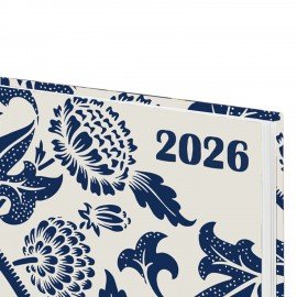 Ежедневник датированный 2026 145х215мм, А5, STAFF, ламинированная обложка, Blue fresco, 117324