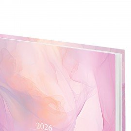 Ежедневник датированный 2026 145х215мм, А5, STAFF, ламинированная обложка, Delicate, 117330