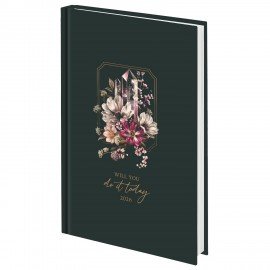 Ежедневник датированный 2026 145х215мм, А5, STAFF, ламинированная обложка, Crystal, 117331