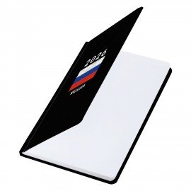 Ежедневник датированный 2026 с резинкой 145х203 мм, А5, BRAUBERG, твердый, "Россия", 117332