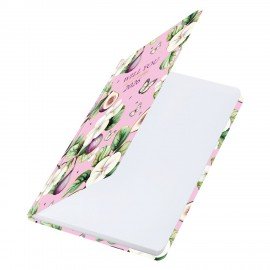 Ежедневник датированный 2026 с резинкой 145х203 мм, А5, BRAUBERG, твердый, "Цветущий инжир", 117337