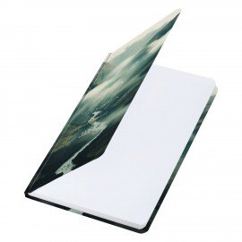 Ежедневник датированный 2026 с резинкой 145х203 мм, А5, BRAUBERG, твердый, фольга, "Спокойствие", 117343