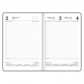 Ежедневник датированный 2026 с резинкой 145х203 мм, А5, BRAUBERG твердый, фольга, "Лаванда", 117344