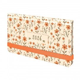 Еженедельник датированный 2026 с резинкой 171х93 мм, BRAUBERG, твердый, УФ-ЛАК, 64 л., "Паттерн", 117354