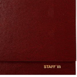 Планинг датированный 2026 300х130мм, STAFF, гребень, обложка бумвинил, 64л, бордовый, 117359