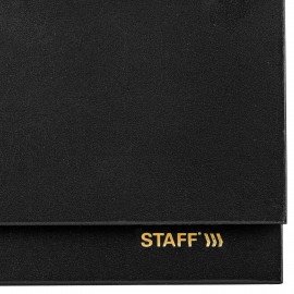 Планинг датированный 2026 300х130мм, STAFF, гребень, обложка бумвинил, 64л, черный, 117360