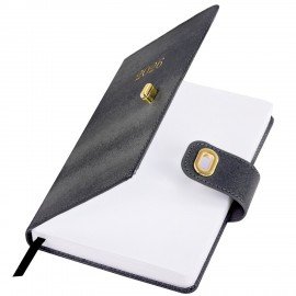 Ежедневник датированный 2026 А5 138х213мм BRAUBERG Elegant, под кожу, застежка, черный, 117368