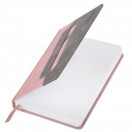 Ежедневник датированный 2026 А5 138x213мм BRAUBERG Assistant, под кожу, держатель, розовый, 117377