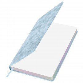 Ежедневник датированный 2026 А5 138х213мм BRAUBERG Ice, под кожу, голубой, 117389