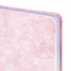 Ежедневник датированный 2026 А5 138х213мм BRAUBERG Ice, под кожу, розовый, 117390