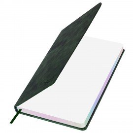 Ежедневник датированный 2026 А5 138х213мм BRAUBERG Ice, под кожу, темно-зеленый, 117391