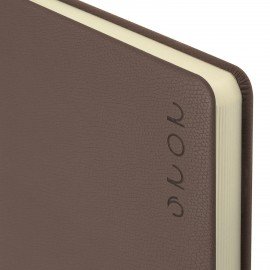 Ежедневник датированный 2026 А5 138х213мм BRAUBERG Essential, под кожу, держатель, серый, 117397