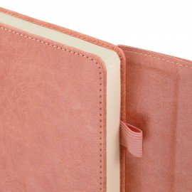 Ежедневник датированный 2026 А5 145х213мм BRAUBERG Jacket под кожу, клапан, держатель, бежевый, 117400