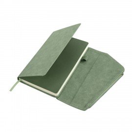 Ежедневник датированный 2026 А5 145х213мм BRAUBERG Jacket под кожу, клапан, держатель, зеленый 117402